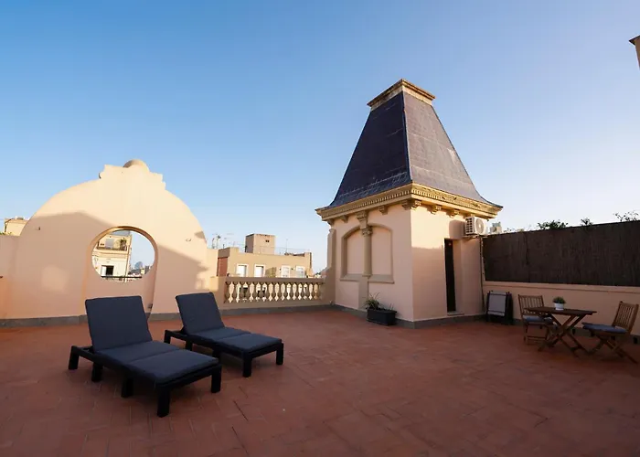 Atico Con Terraza En El Corazon De Barcelona