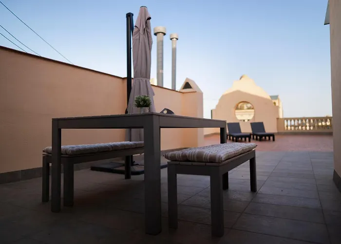 Atico Con Terraza En El Corazon De Barcelona